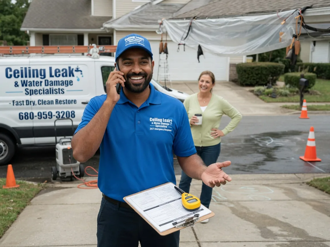 Ceiling Leak Cleanup Sand Springs, OK FAQs